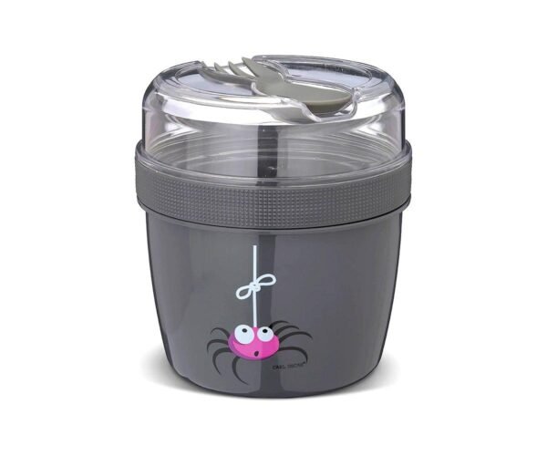 Fiambrera Snack N'ice Cup L Araña Grey