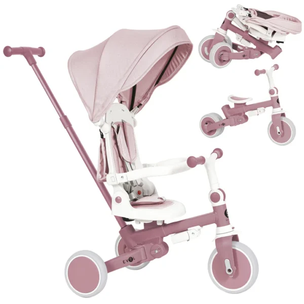 Triciclo Multifunción Evol Rosa